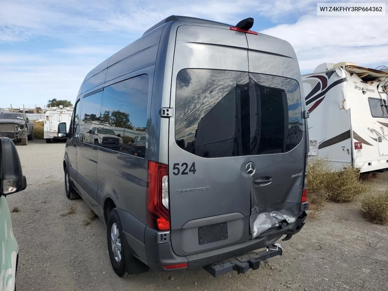 2024 Mercedes-Benz Sprinter 2500 VIN: W1Z4KFHY3RP664362 Lot: 78040134