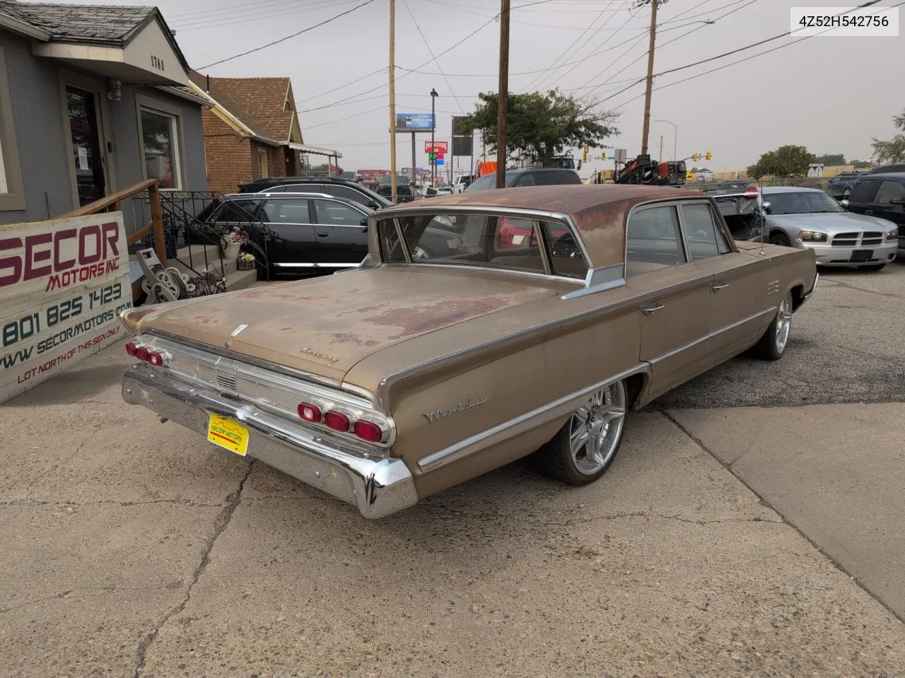 1964 Mercury Montclair VIN: 4Z52H542756 Lot: 72094364