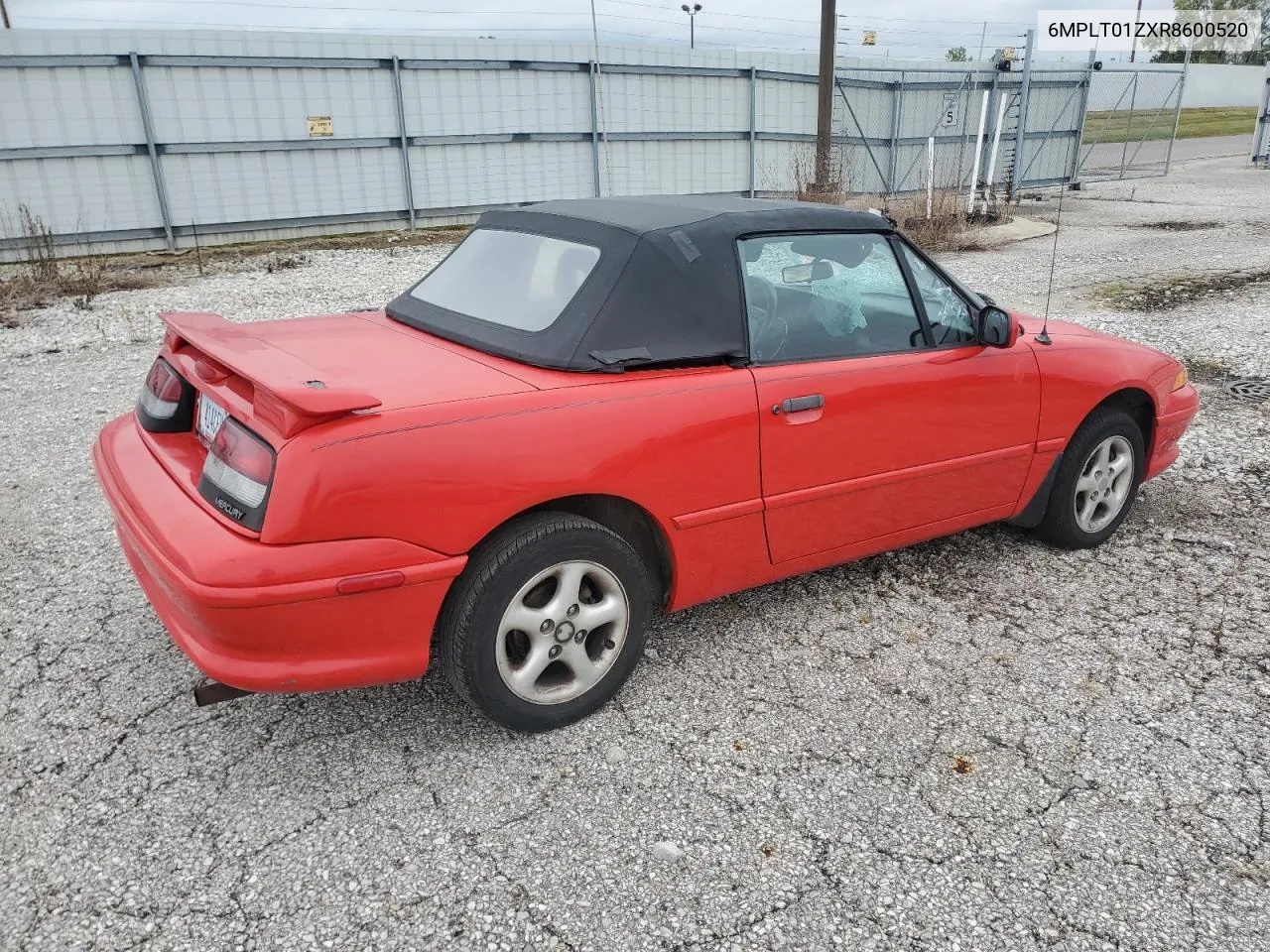 1994 Mercury Capri VIN: 6MPLT01ZXR8600520 Lot: 72229534