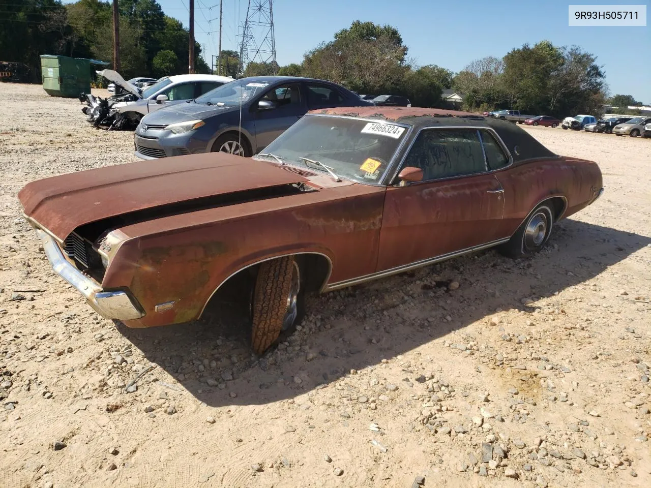 1969 Mercury Cougar Xr7 VIN: 9R93H505711 Lot: 74966324