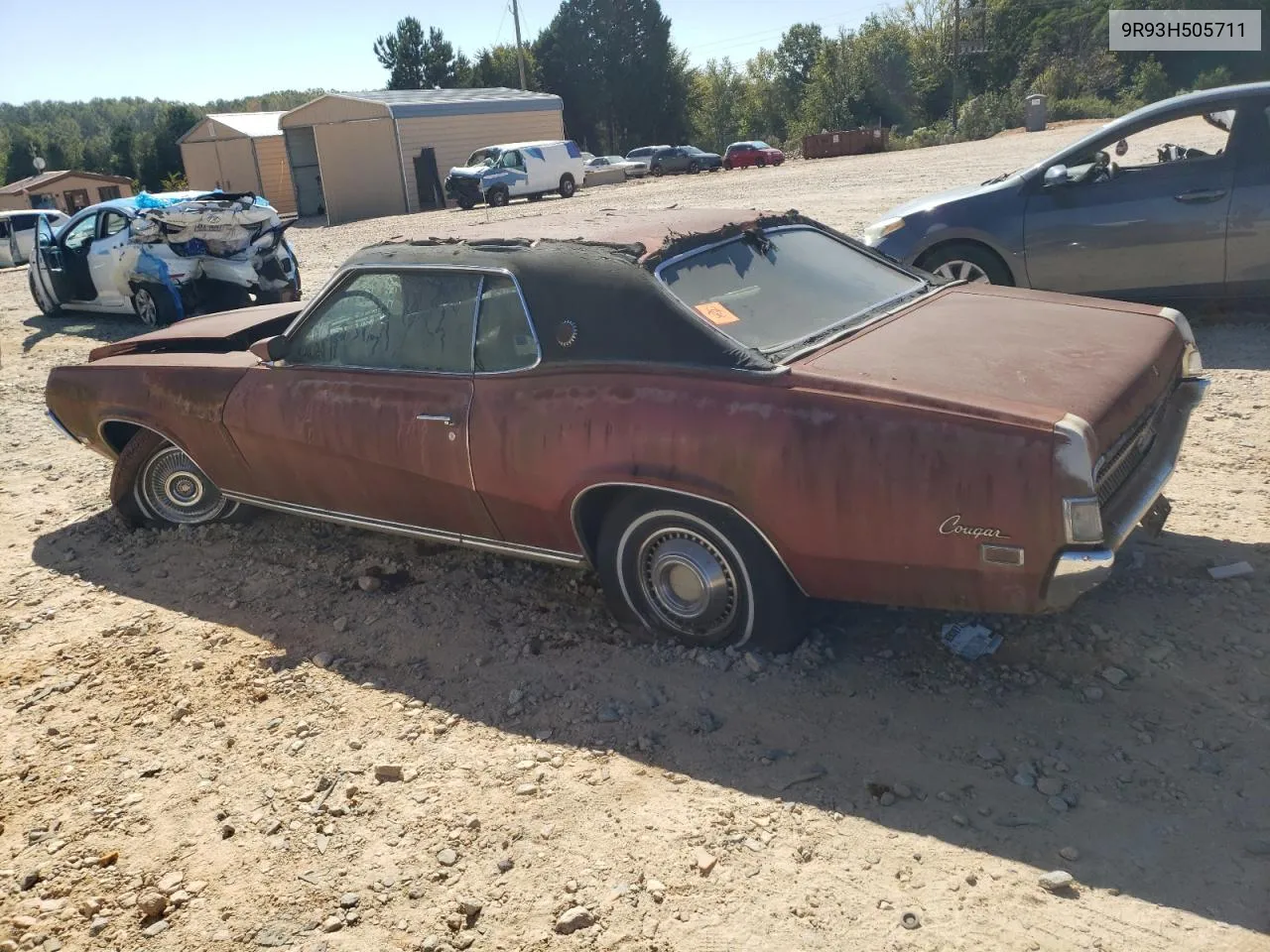 1969 Mercury Cougar Xr7 VIN: 9R93H505711 Lot: 74966324