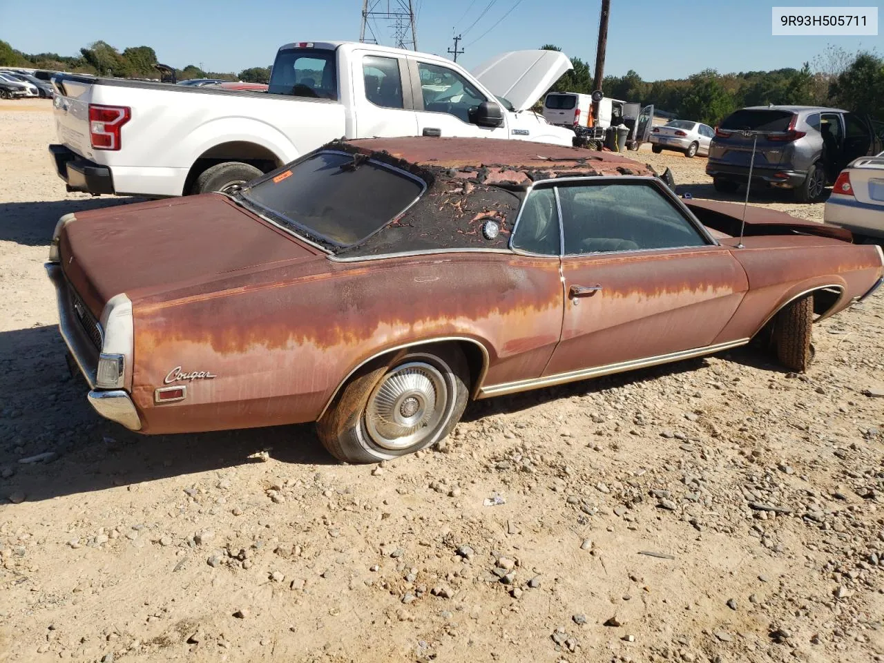 1969 Mercury Cougar Xr7 VIN: 9R93H505711 Lot: 74966324