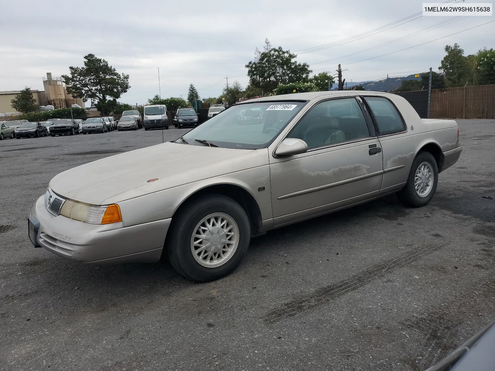 1995 Mercury Cougar Xr7 VIN: 1MELM62W9SH615638 Lot: 68577964