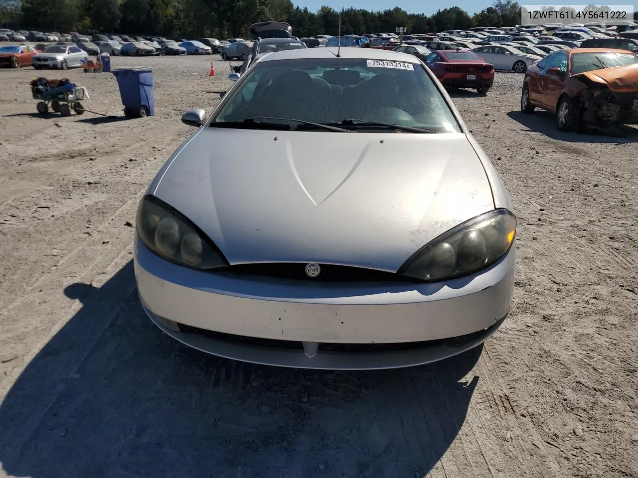 2000 Mercury Cougar V6 VIN: 1ZWFT61L4Y5641222 Lot: 75313314