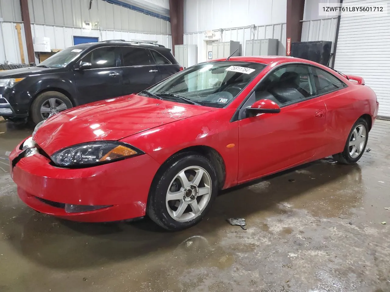 2000 Mercury Cougar V6 VIN: 1ZWFT61L8Y5601712 Lot: 75811784