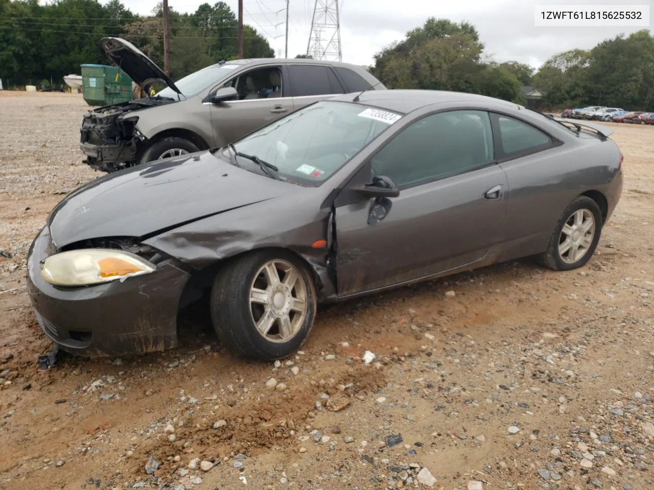 2001 Mercury Cougar V6 VIN: 1ZWFT61L815625532 Lot: 71358824