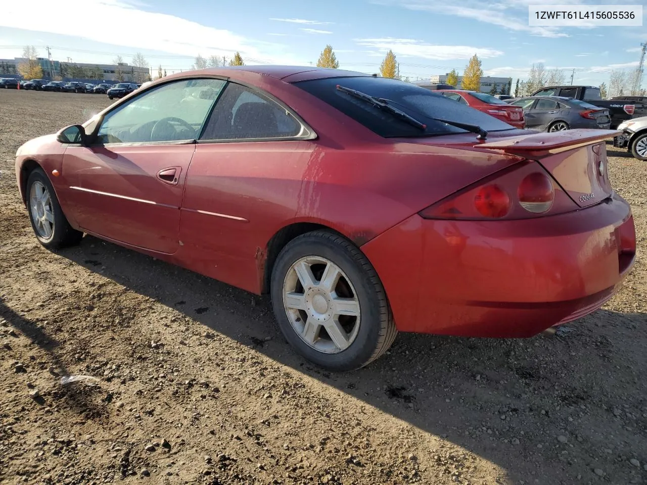 2001 Mercury Cougar V6 VIN: 1ZWFT61L415605536 Lot: 75903224