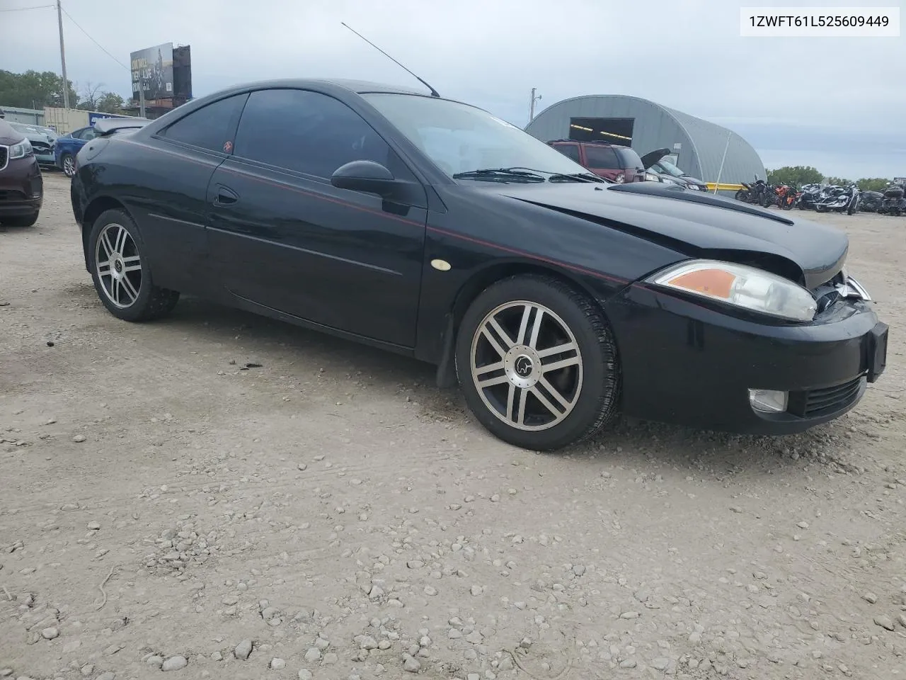 2002 Mercury Cougar V6 VIN: 1ZWFT61L525609449 Lot: 72945474