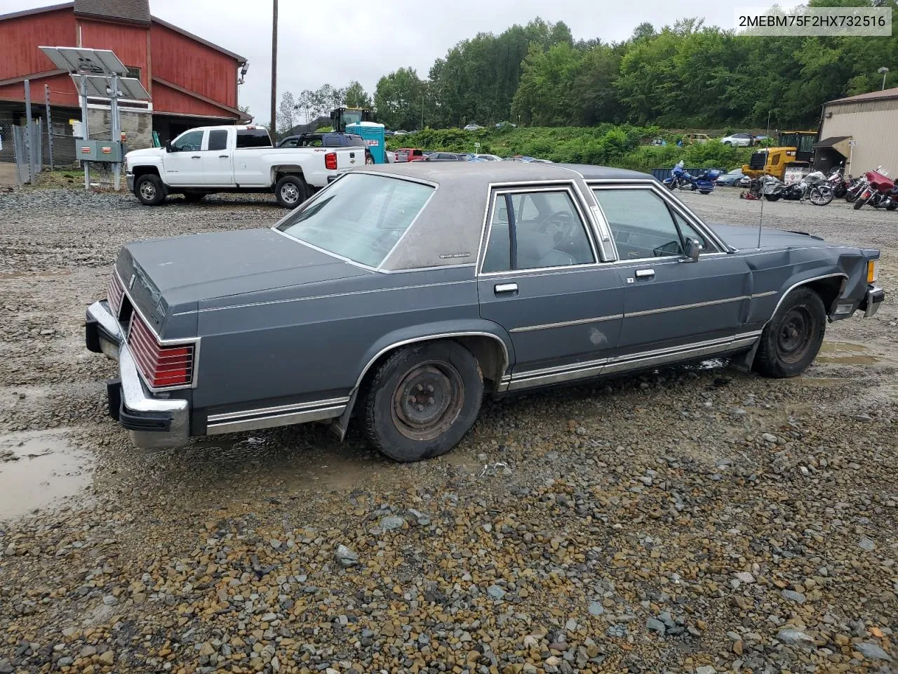 1987 Mercury Grand Marquis Ls VIN: 2MEBM75F2HX732516 Lot: 66463044