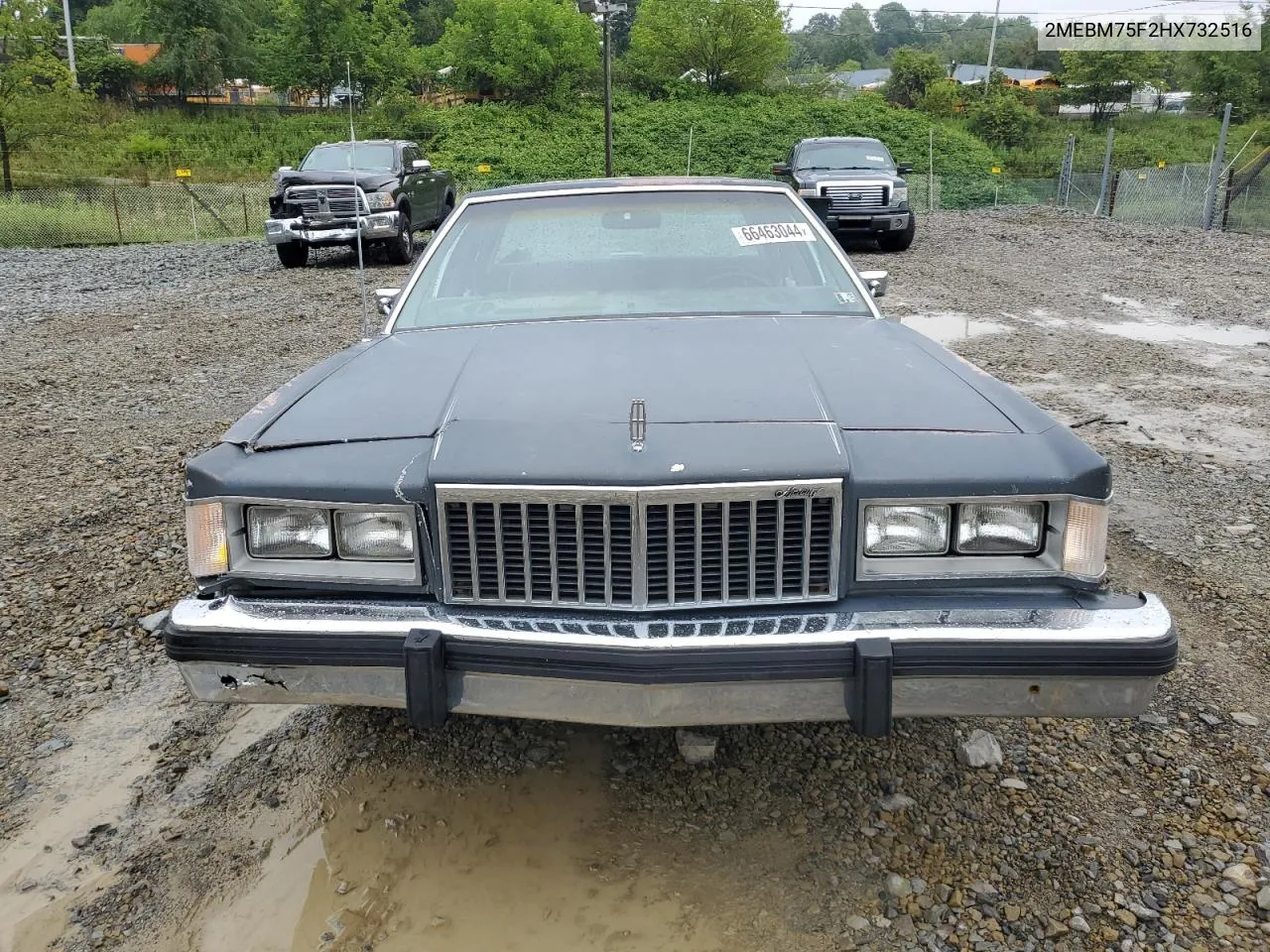 1987 Mercury Grand Marquis Ls VIN: 2MEBM75F2HX732516 Lot: 66463044