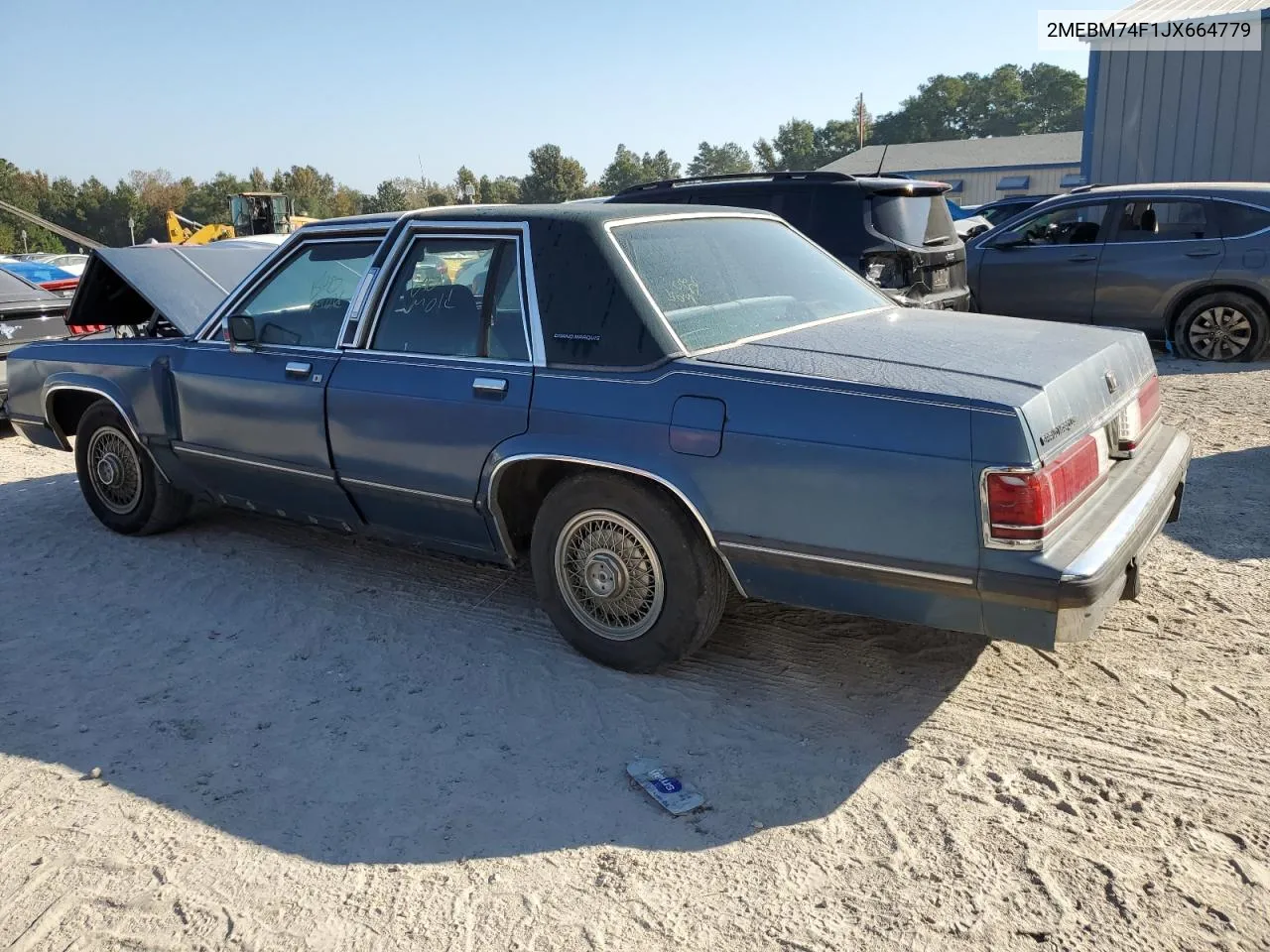 1988 Mercury Grand Marquis Gs VIN: 2MEBM74F1JX664779 Lot: 76826594