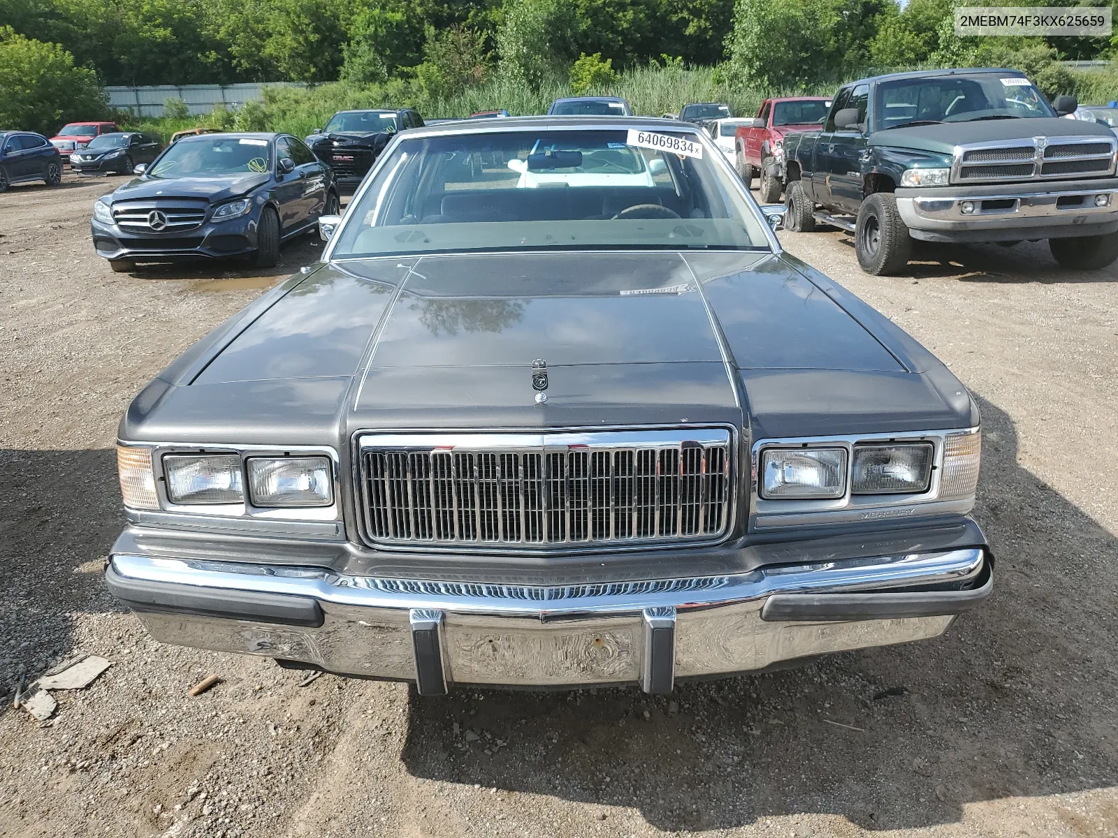 1989 Mercury Grand Marquis Gs VIN: 2MEBM74F3KX625659 Lot: 64069834