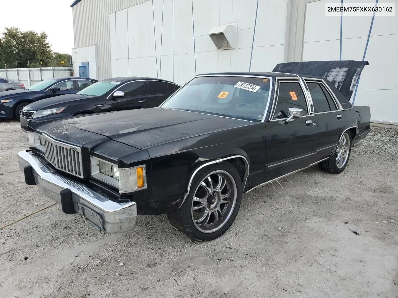 1989 Mercury Grand Marquis Ls VIN: 2MEBM75FXKX630162 Lot: 75723254