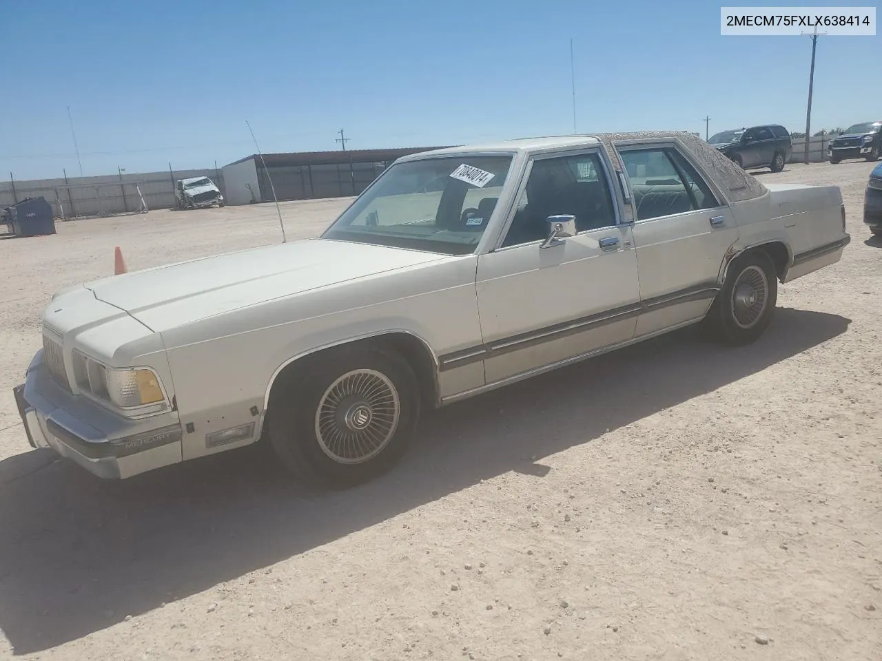 1990 Mercury Grand Marquis Ls VIN: 2MECM75FXLX638414 Lot: 70840014