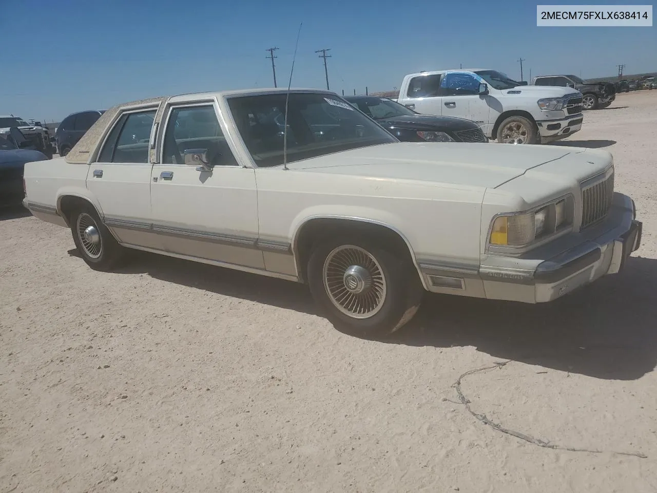 1990 Mercury Grand Marquis Ls VIN: 2MECM75FXLX638414 Lot: 70840014