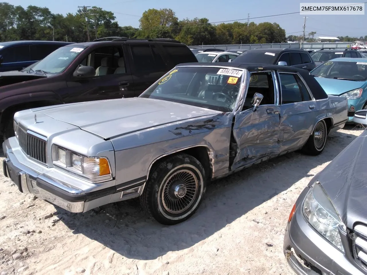 1991 Mercury Grand Marquis Ls VIN: 2MECM75F3MX617678 Lot: 68967874