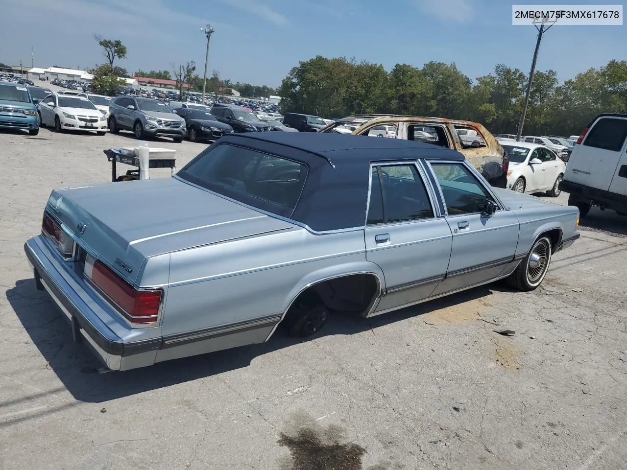 1991 Mercury Grand Marquis Ls VIN: 2MECM75F3MX617678 Lot: 68967874