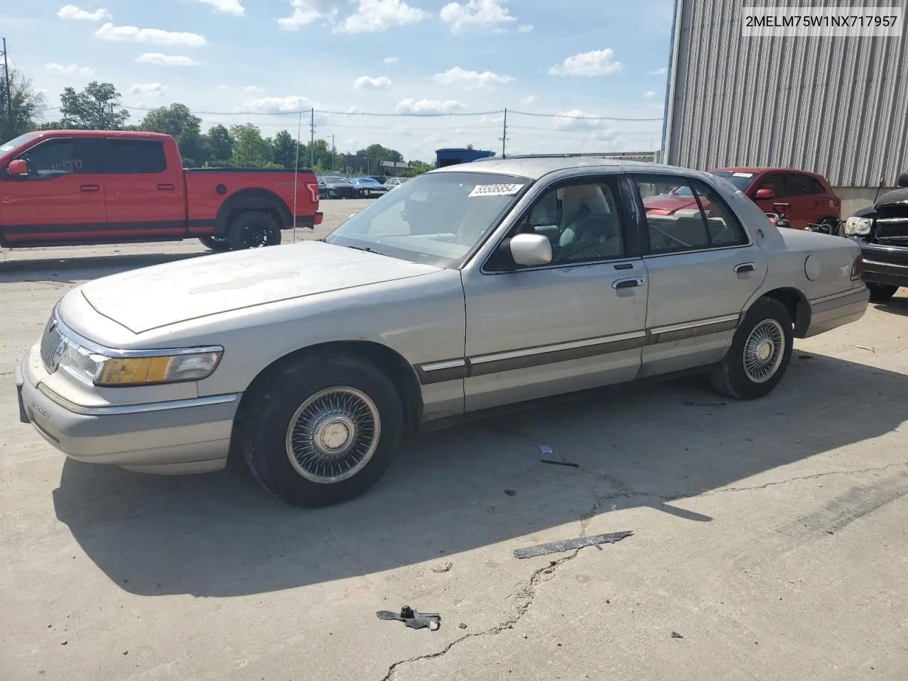 1992 Mercury Grand Marquis Ls VIN: 2MELM75W1NX717957 Lot: 55506854