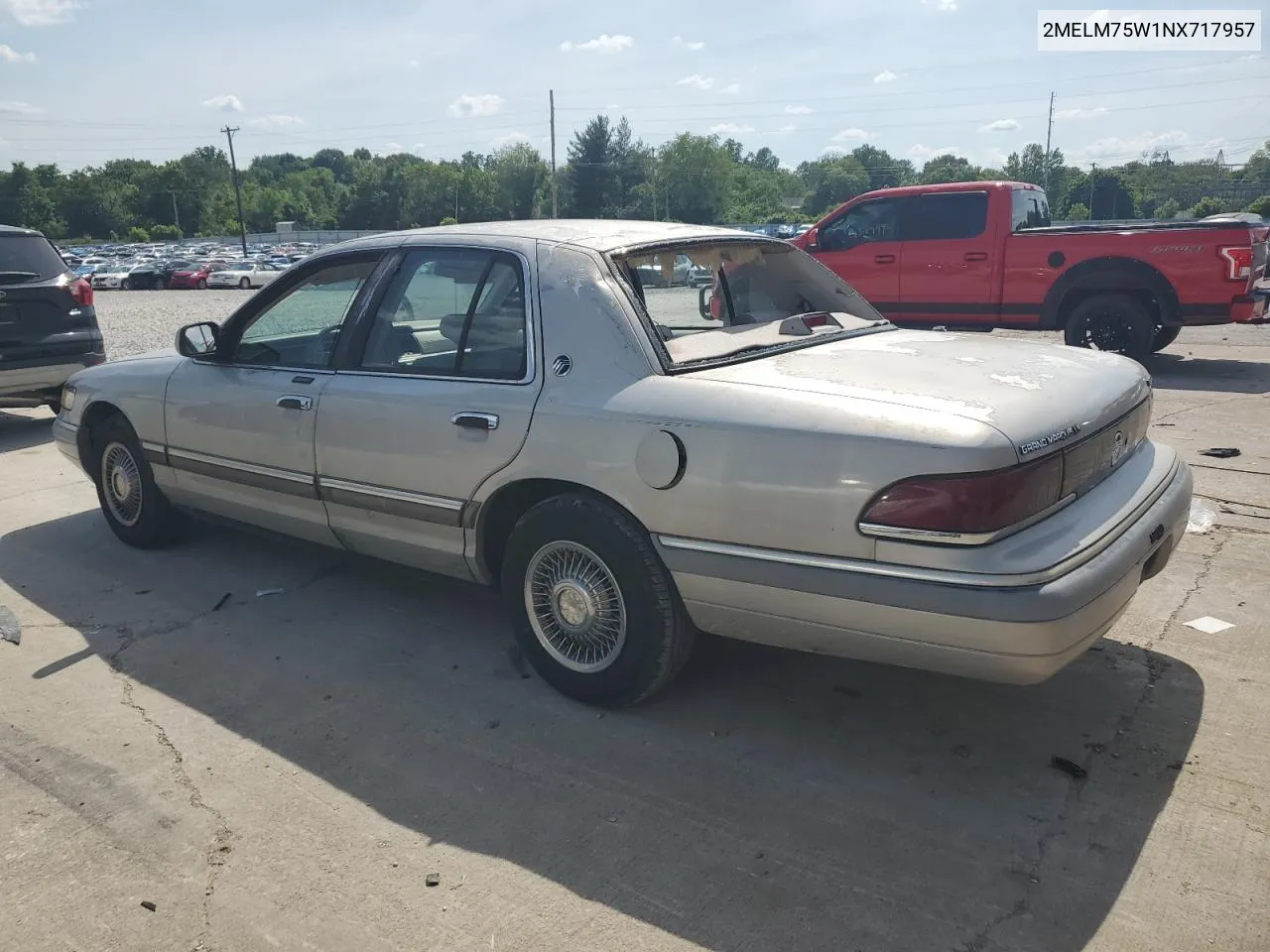 1992 Mercury Grand Marquis Ls VIN: 2MELM75W1NX717957 Lot: 55506854