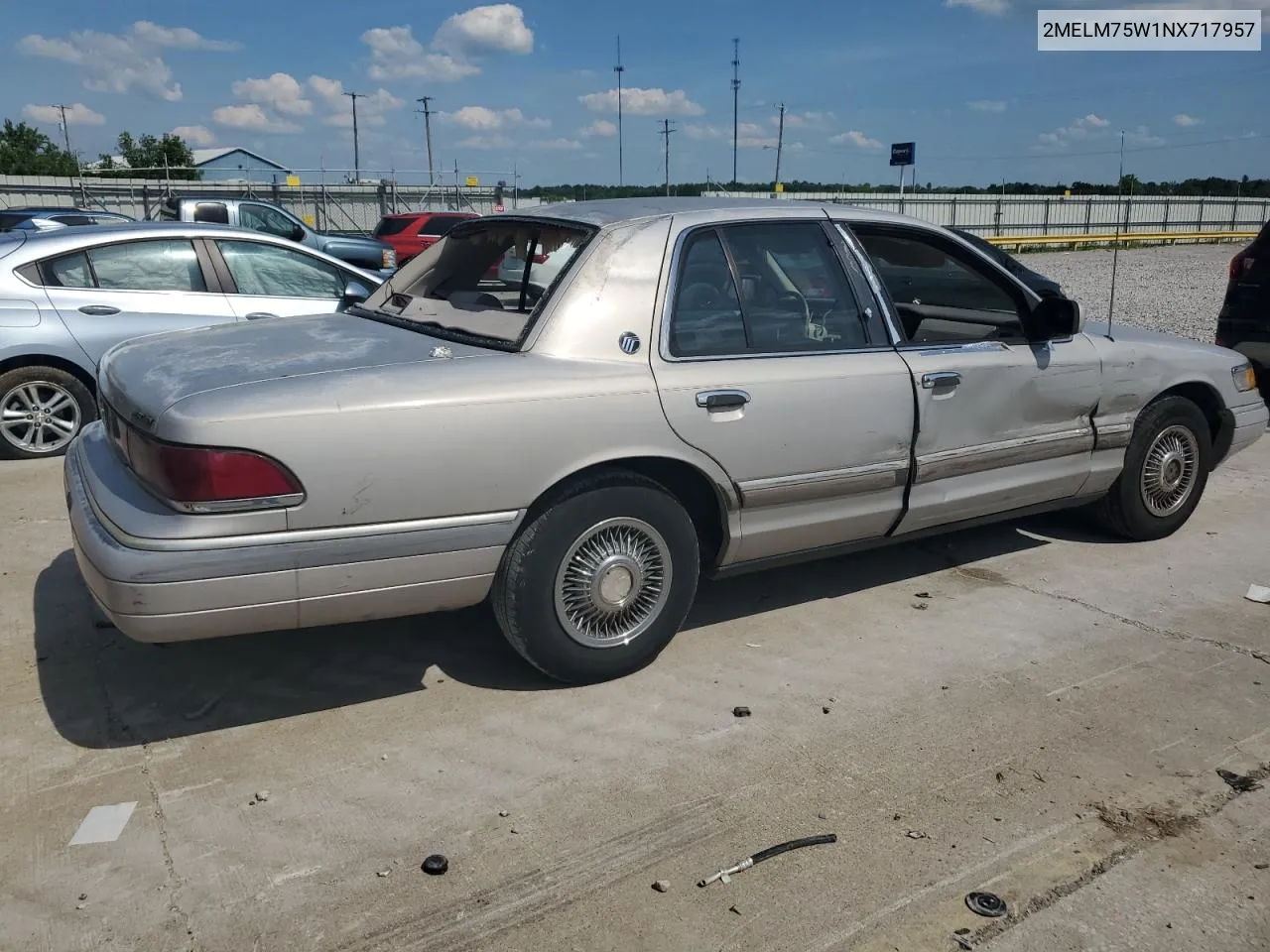 1992 Mercury Grand Marquis Ls VIN: 2MELM75W1NX717957 Lot: 55506854