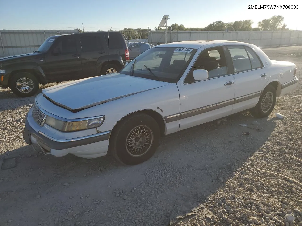 1992 Mercury Grand Marquis Ls VIN: 2MELM75W7NX708003 Lot: 73731034