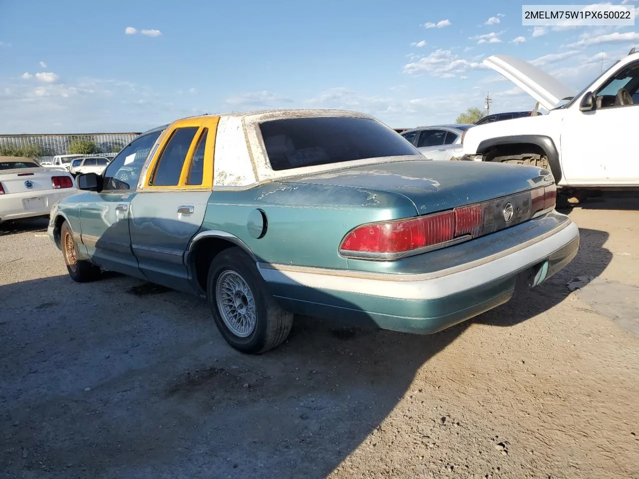 1993 Mercury Grand Marquis Ls VIN: 2MELM75W1PX650022 Lot: 73736074