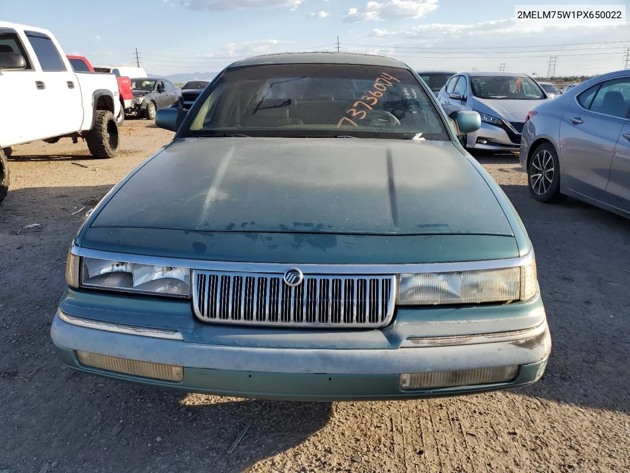 1993 Mercury Grand Marquis Ls VIN: 2MELM75W1PX650022 Lot: 73736074