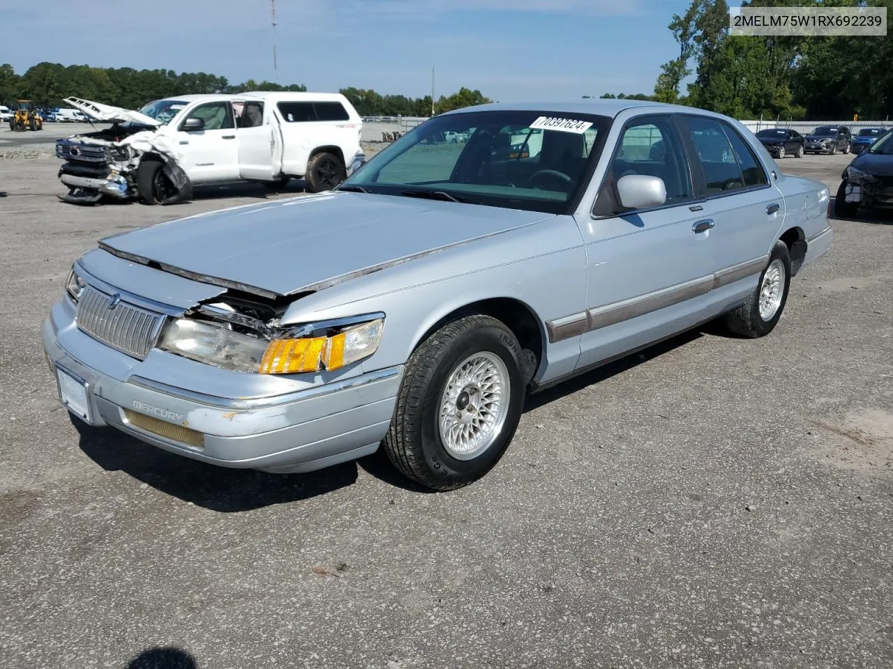 1994 Mercury Grand Marquis Ls VIN: 2MELM75W1RX692239 Lot: 70397624