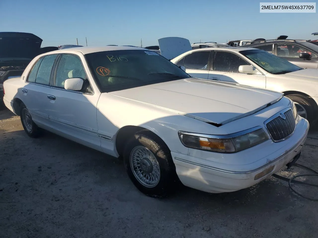 1995 Mercury Grand Marquis Ls VIN: 2MELM75W4SX637709 Lot: 74827574