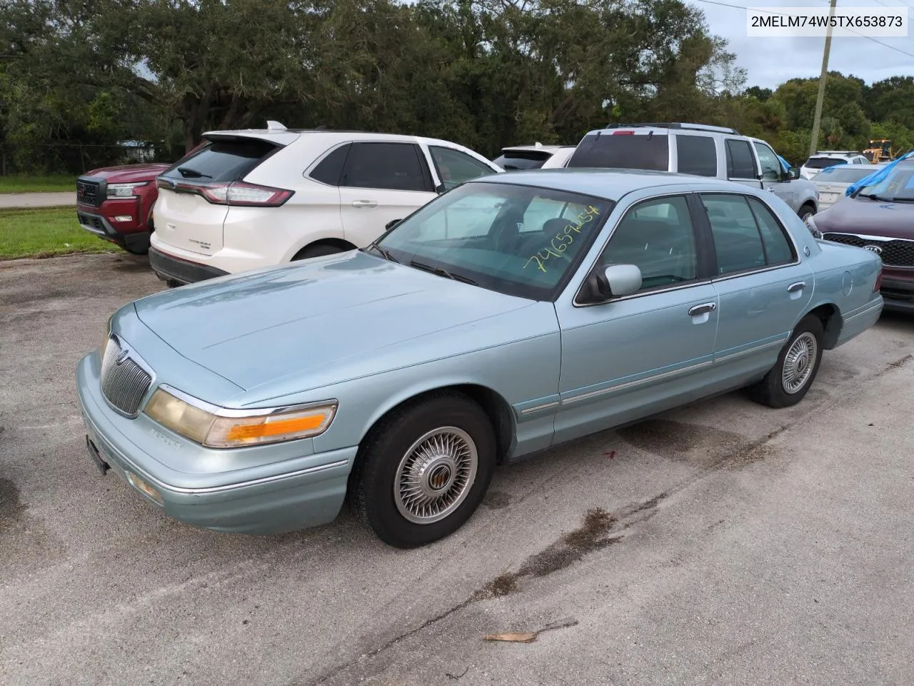 1996 Mercury Grand Marquis Gs VIN: 2MELM74W5TX653873 Lot: 74659254