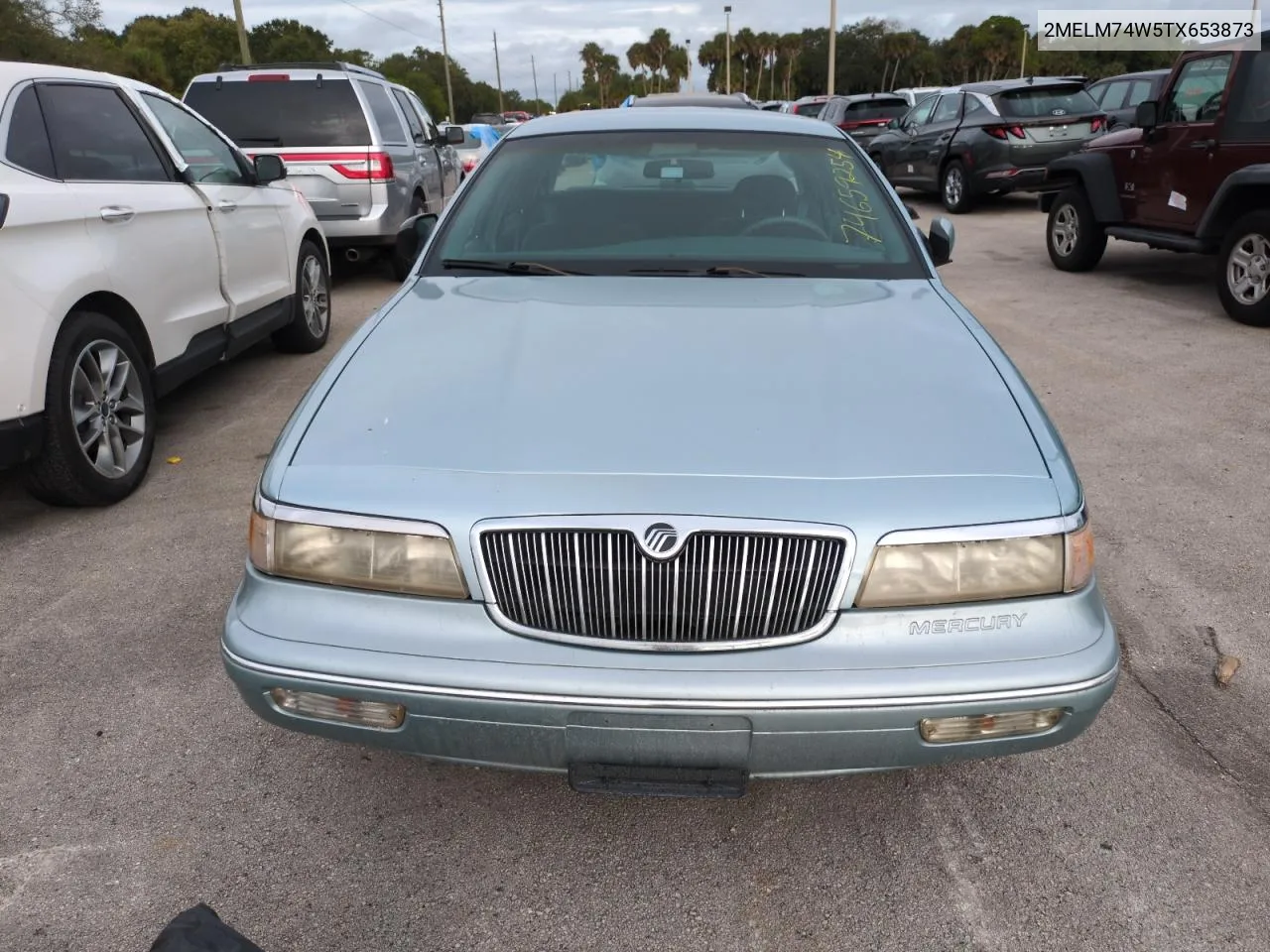 1996 Mercury Grand Marquis Gs VIN: 2MELM74W5TX653873 Lot: 74659254