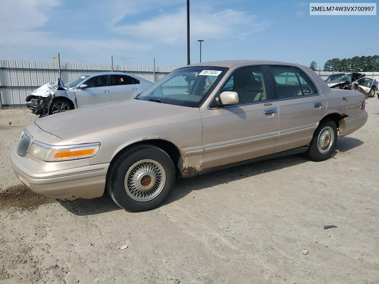 1997 Mercury Grand Marquis Gs VIN: 2MELM74W3VX700997 Lot: 58673404