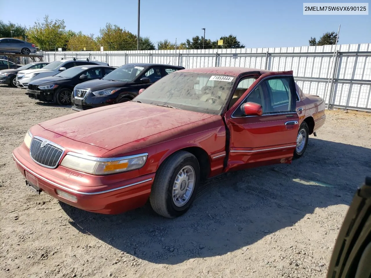 1997 Mercury Grand Marquis Ls VIN: 2MELM75W6VX690125 Lot: 71853444