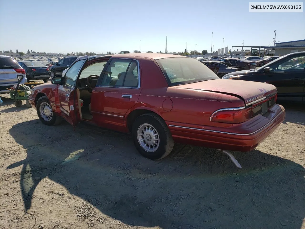 1997 Mercury Grand Marquis Ls VIN: 2MELM75W6VX690125 Lot: 71853444