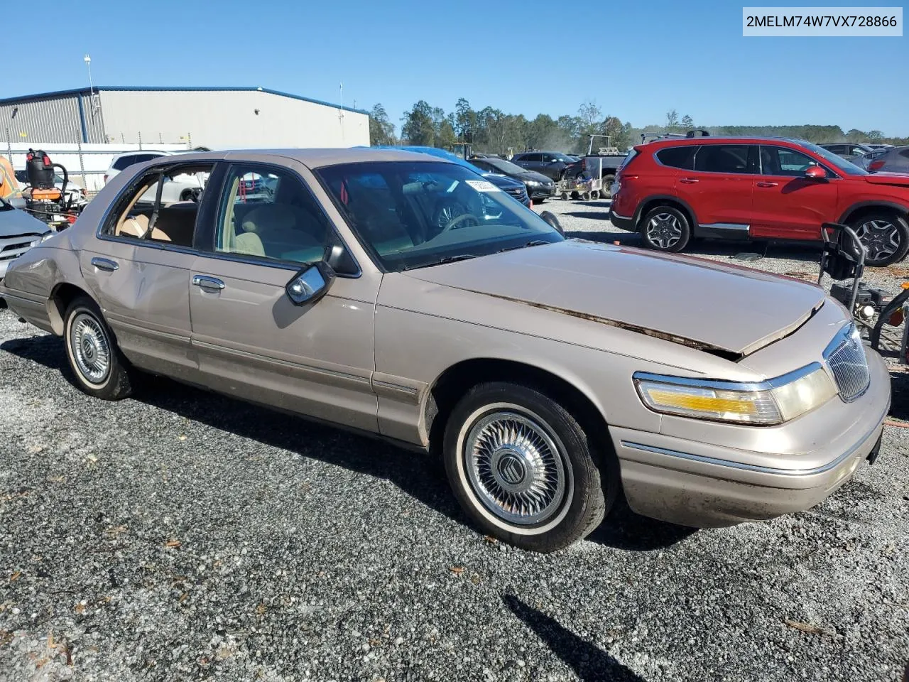 1997 Mercury Grand Marquis Gs VIN: 2MELM74W7VX728866 Lot: 75250374