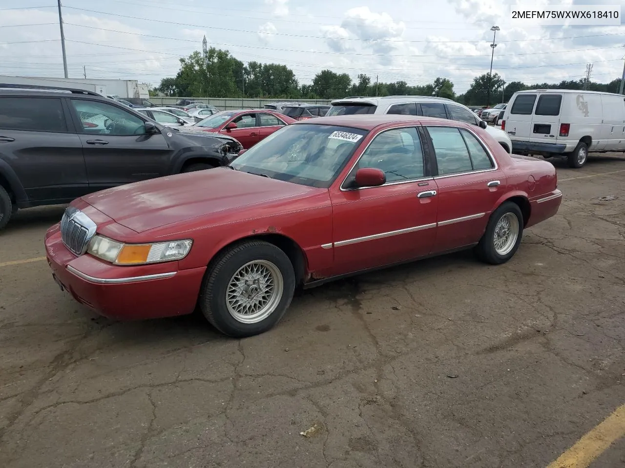 1998 Mercury Grand Marquis Ls VIN: 2MEFM75WXWX618410 Lot: 65346324