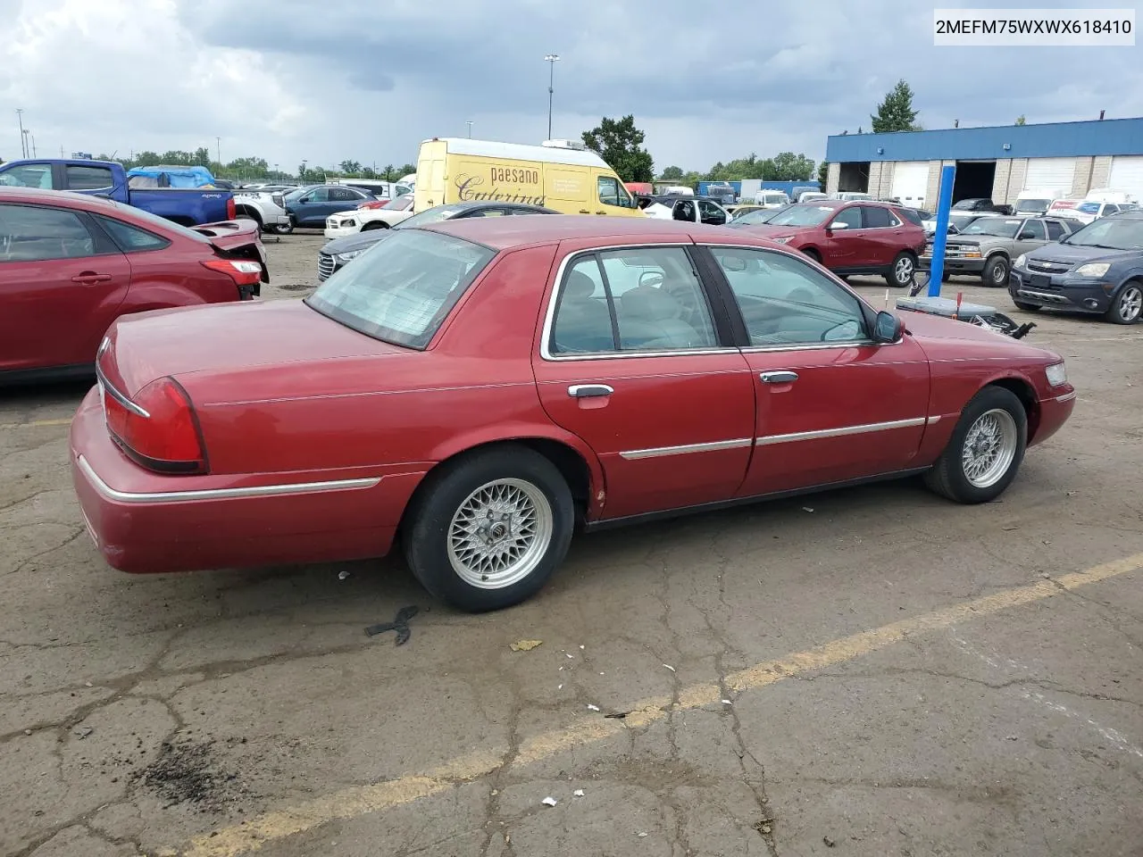 1998 Mercury Grand Marquis Ls VIN: 2MEFM75WXWX618410 Lot: 65346324