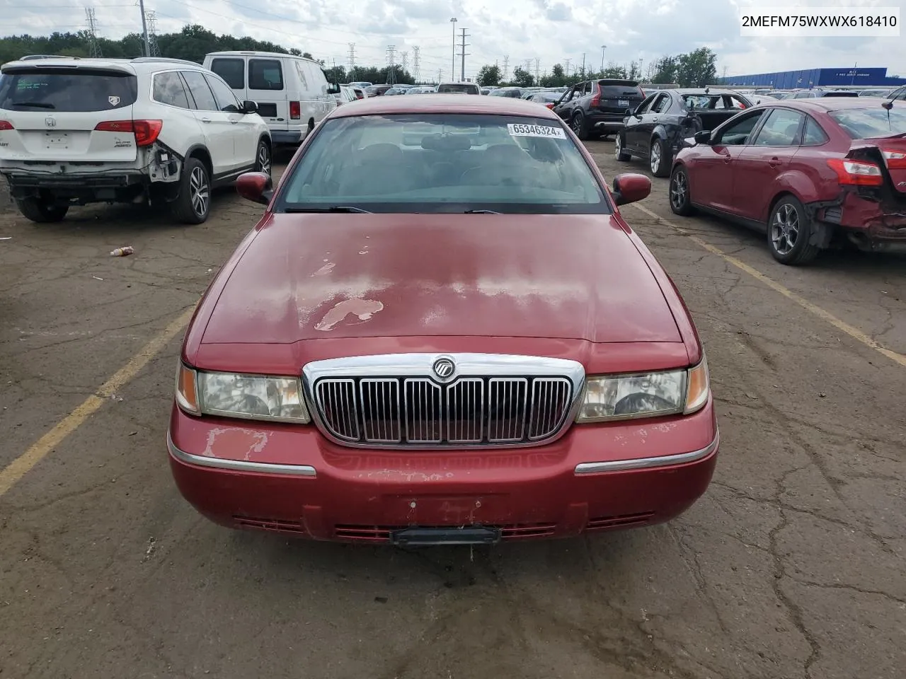 1998 Mercury Grand Marquis Ls VIN: 2MEFM75WXWX618410 Lot: 65346324