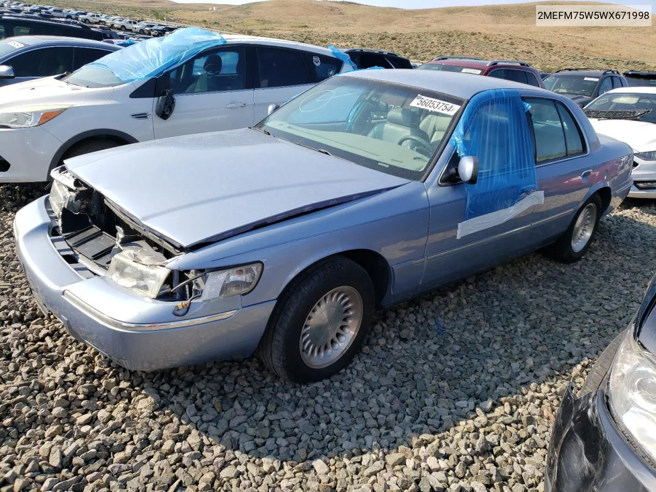 1998 Mercury Grand Marquis Ls VIN: 2MEFM75W5WX671998 Lot: 69538034