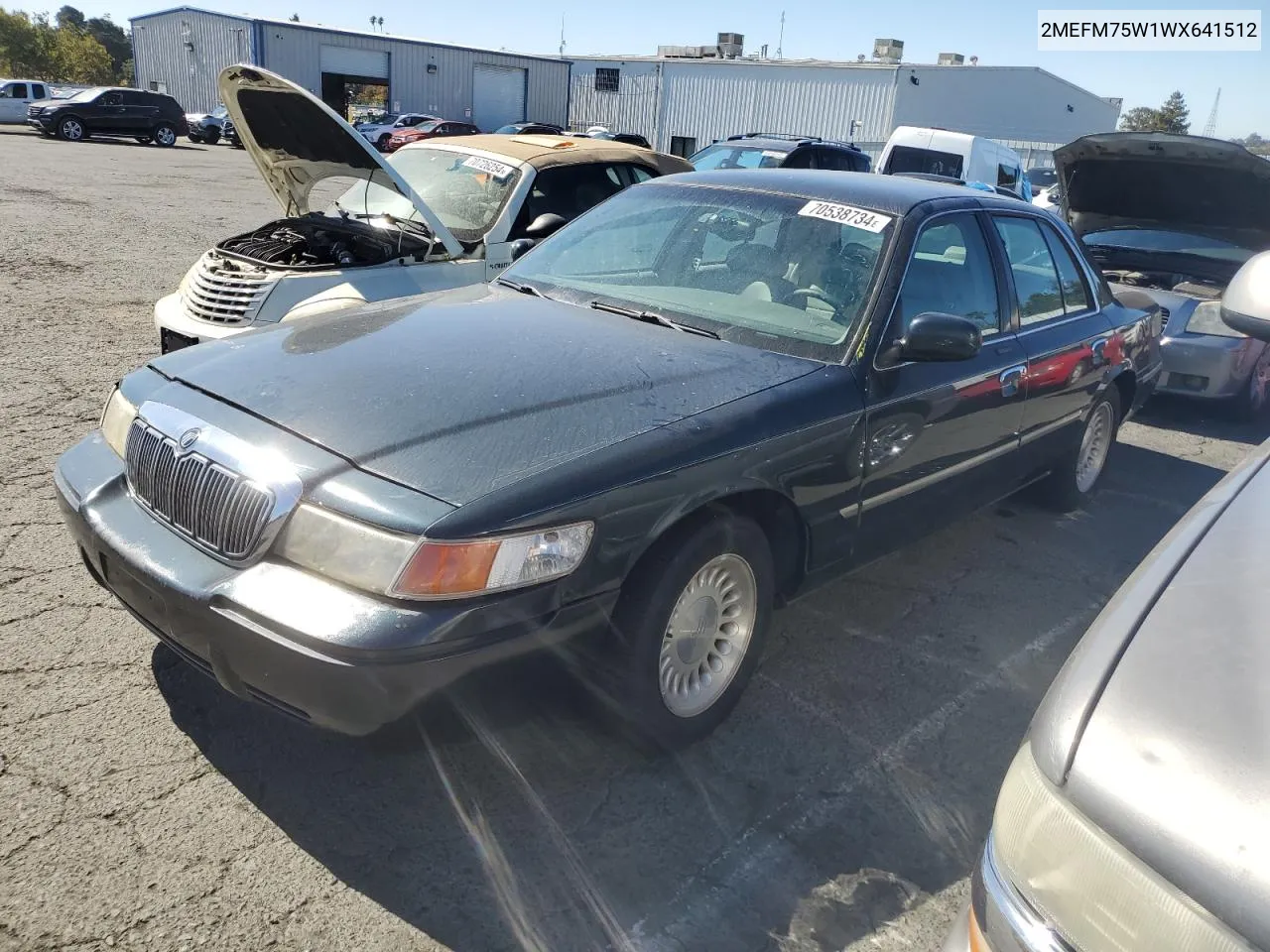 1998 Mercury Grand Marquis Ls VIN: 2MEFM75W1WX641512 Lot: 70538734