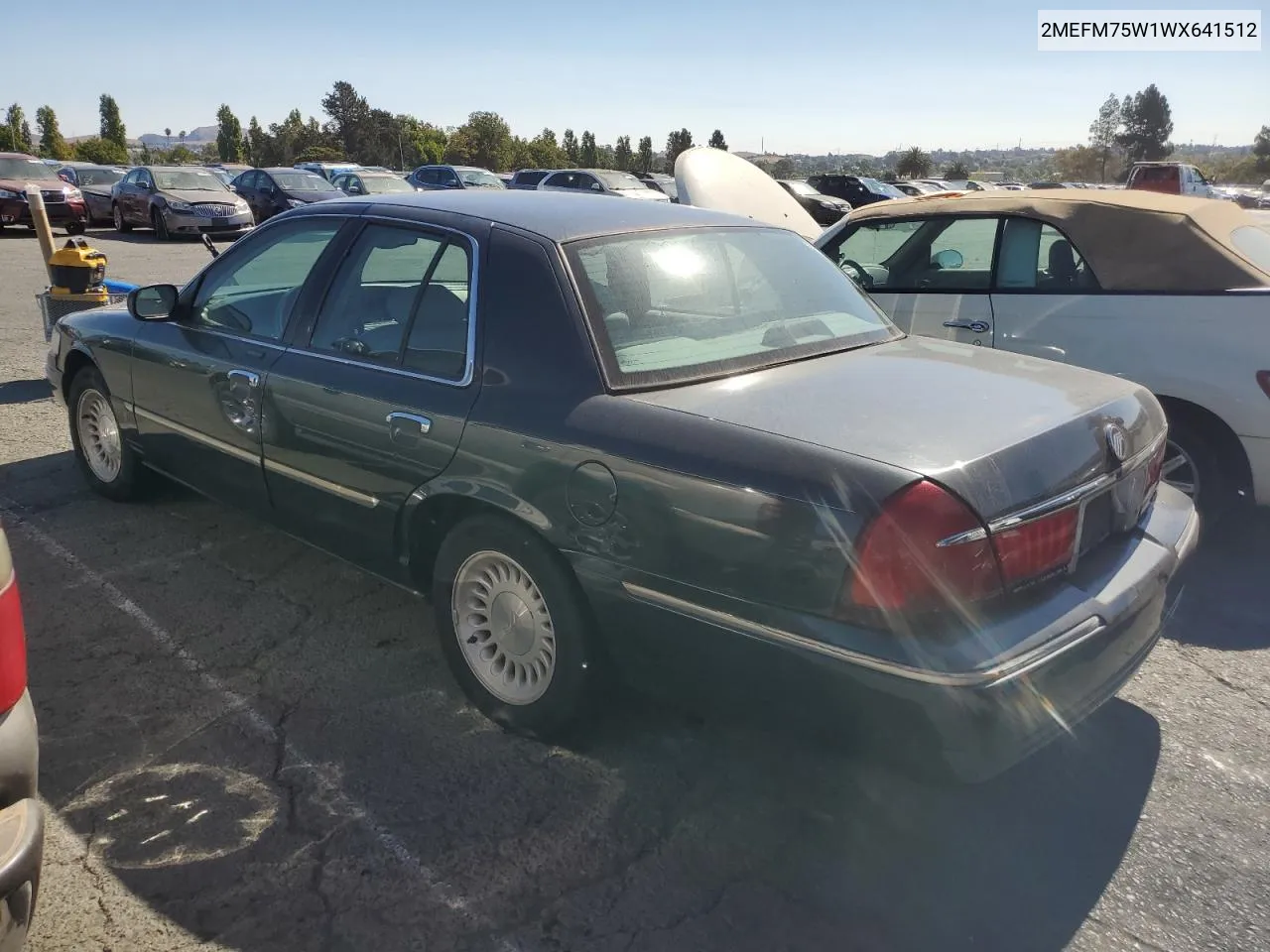 1998 Mercury Grand Marquis Ls VIN: 2MEFM75W1WX641512 Lot: 70538734