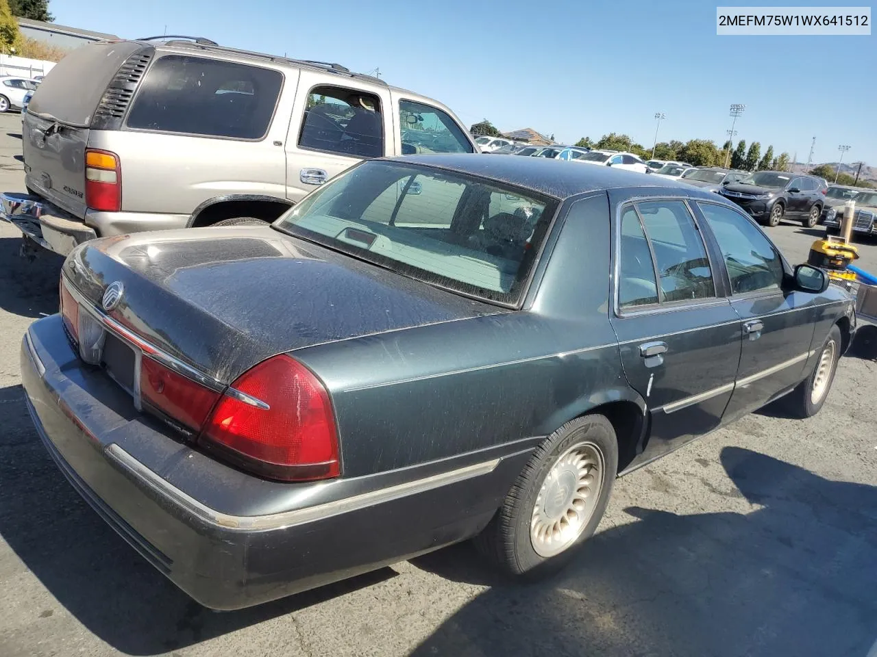 1998 Mercury Grand Marquis Ls VIN: 2MEFM75W1WX641512 Lot: 70538734