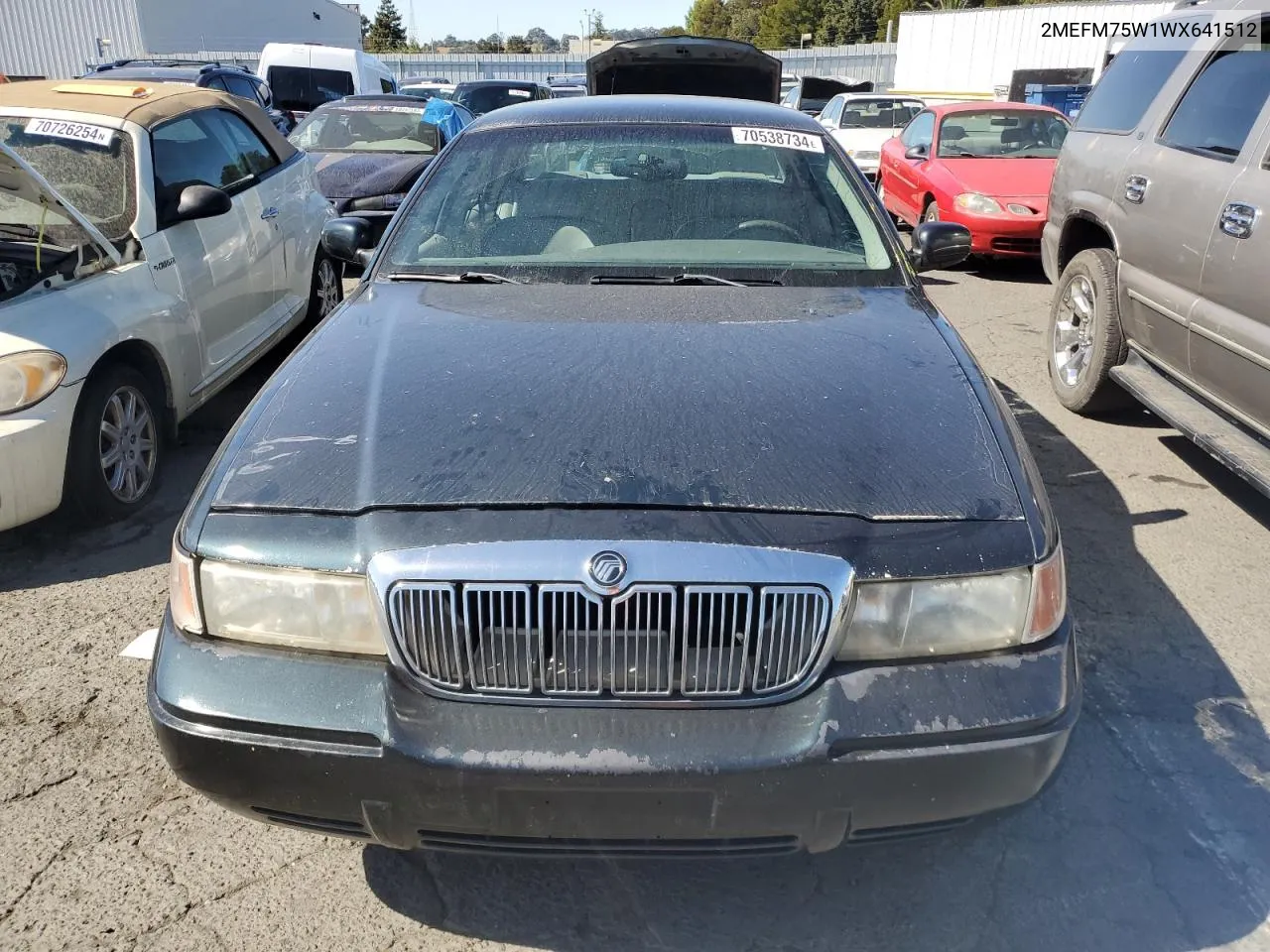 1998 Mercury Grand Marquis Ls VIN: 2MEFM75W1WX641512 Lot: 70538734