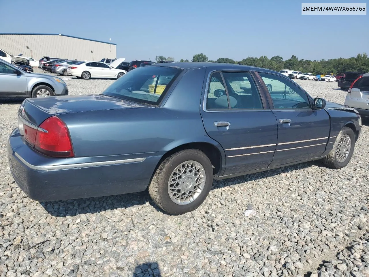 1998 Mercury Grand Marquis Gs VIN: 2MEFM74W4WX656765 Lot: 72720054