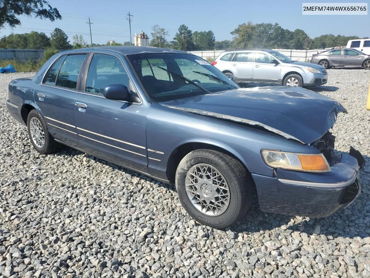 1998 Mercury Grand Marquis Gs VIN: 2MEFM74W4WX656765 Lot: 72720054