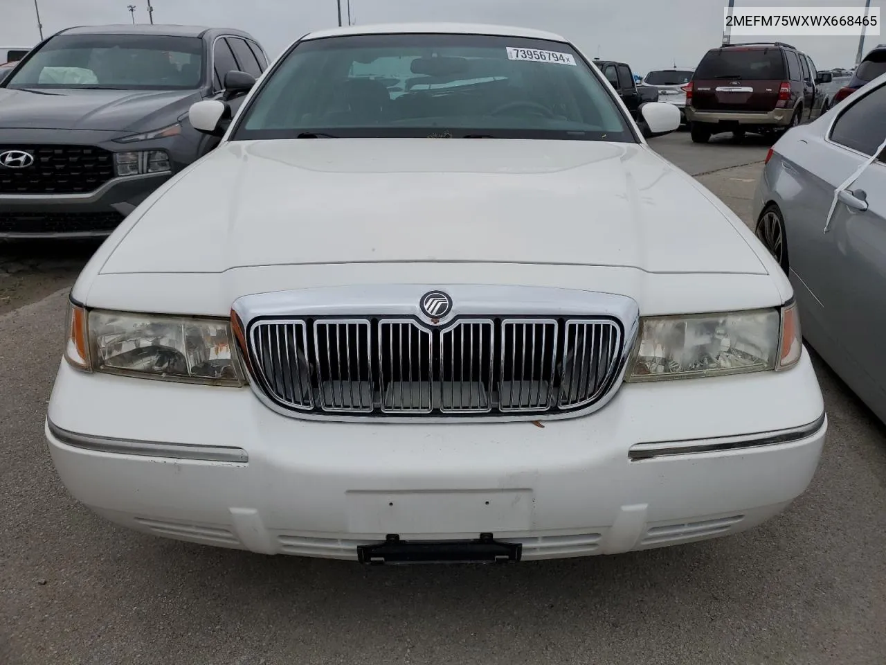 1998 Mercury Grand Marquis Ls VIN: 2MEFM75WXWX668465 Lot: 73956794