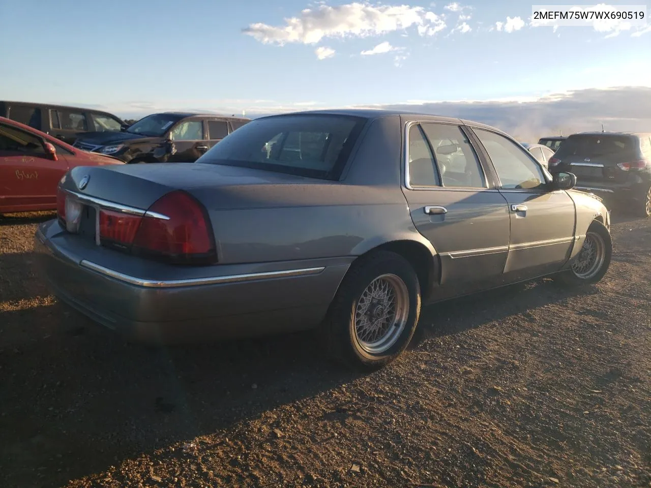 1998 Mercury Grand Marquis Ls VIN: 2MEFM75W7WX690519 Lot: 76008404