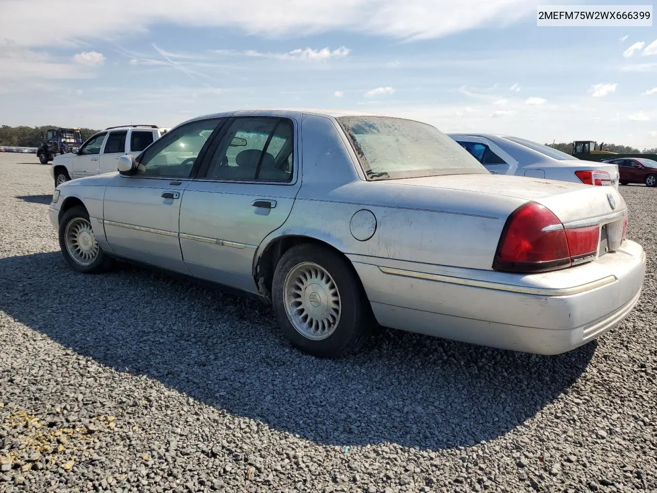 1998 Mercury Grand Marquis Ls VIN: 2MEFM75W2WX666399 Lot: 78029944