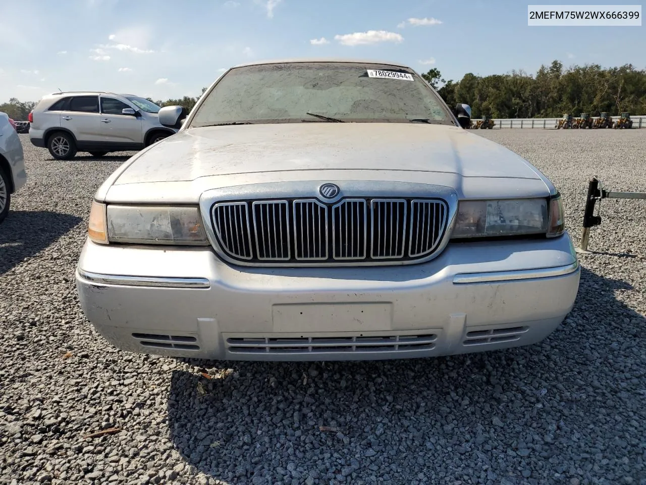 1998 Mercury Grand Marquis Ls VIN: 2MEFM75W2WX666399 Lot: 78029944