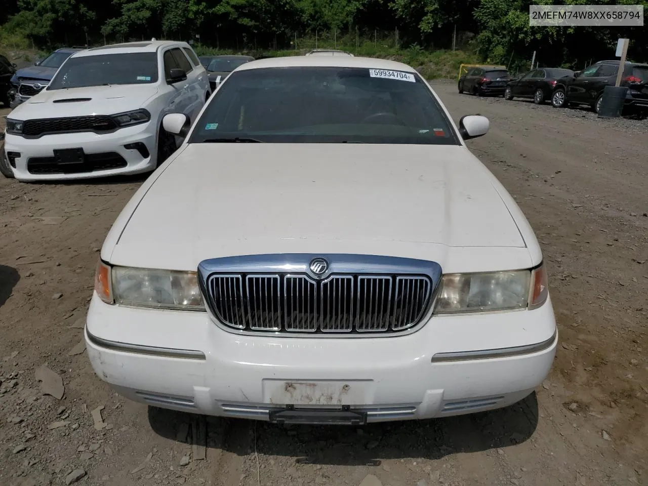 1999 Mercury Grand Marquis Gs VIN: 2MEFM74W8XX658794 Lot: 59934704